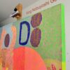 The bull is having a relaxing day because it’s with baseball and D (48x36") - Image 9