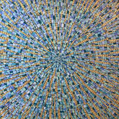 Radiant Blue (22"x22")