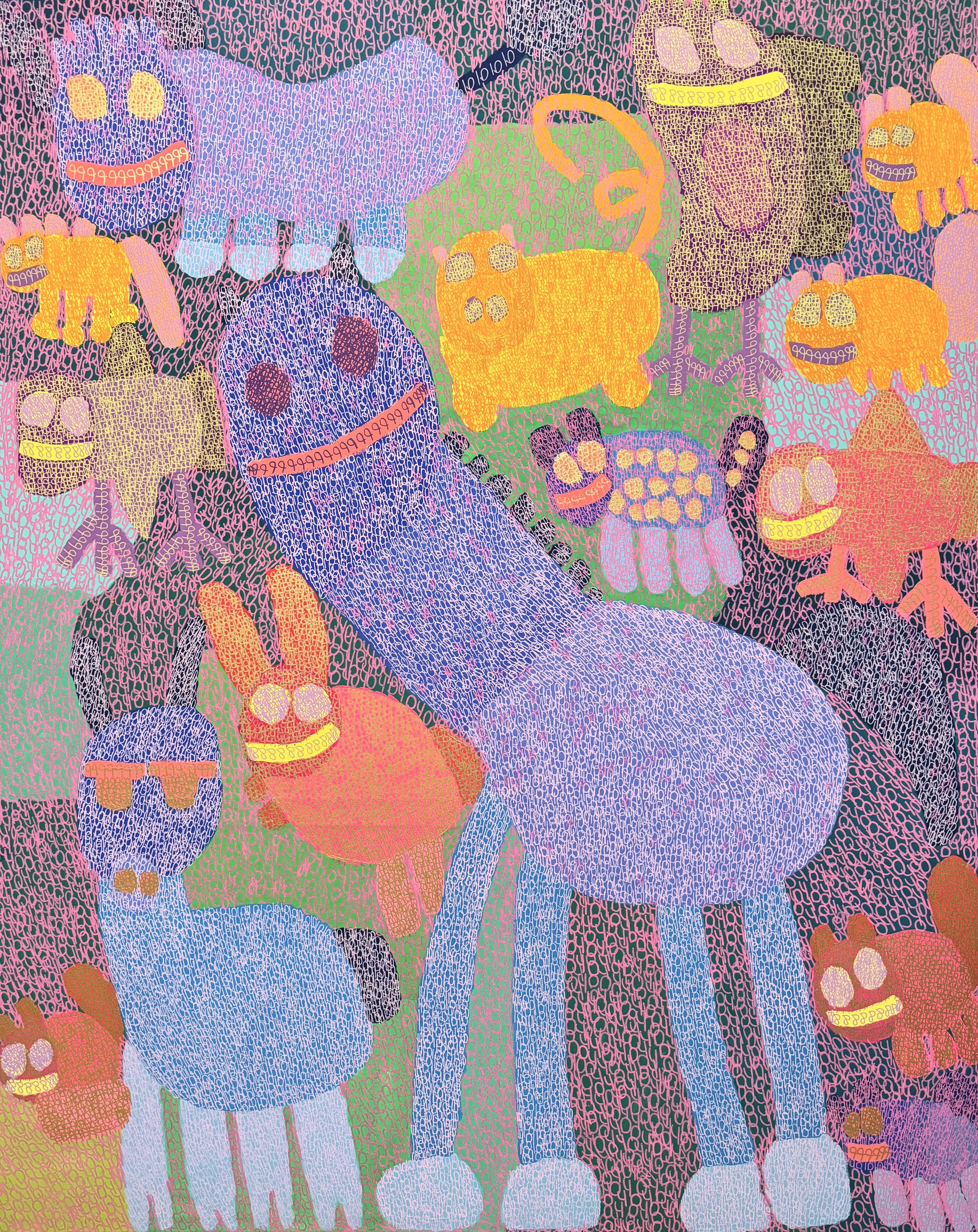The horse is having a chillin’ day because it’s with the animals by King Godwin